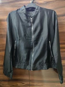 Stylish Black Bomber Jacket