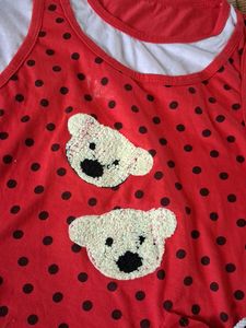 Cute Red Polka Dot Top