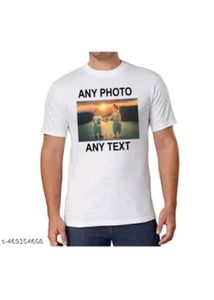 पर्सनल फोटो प्रिंट टी-शर्ट M/L/XL/XXL