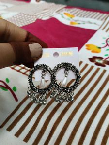Silver Tone Dangle Earrings