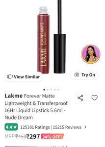 ❤️ New Lakme Nude Dream Lipstick 💖