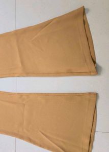 Flared Tan Trousers