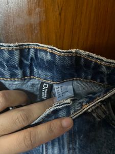 HNM Denim Distressed Shorts