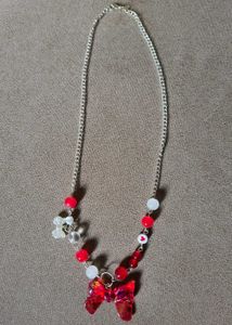 Red Bow Necklace