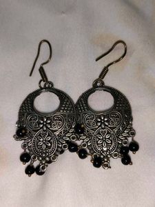 Oxidised Boho Style Earring Trio Combo