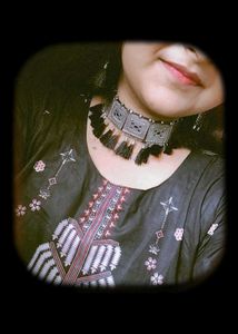 Tasseled Silver Choker Necklace