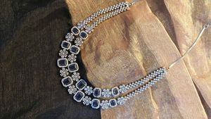 American Diamond Purple Necklace