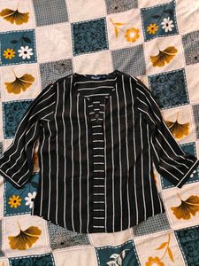 Black Striped Top