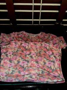 Floral Pink TShirt Top