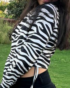 Zebra print top