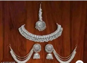 Stunning Oxidized Silver Plated Jewellery Set
