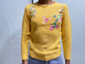 Floral Embroidered Sweater