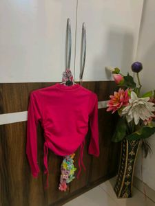 Fuchsia Long Sleeve Top