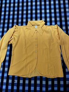 Vintage Mustard Yellow Blouse