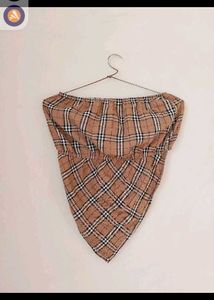 Plaid Tube Top