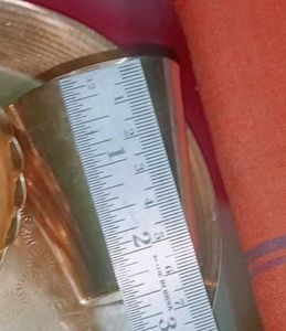 Brass Pooja Set for laddu gopal with cotton dhoti