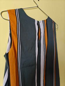 Sunset Striped Sleeveless Dress