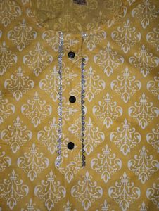 Yellow A Line Kurta