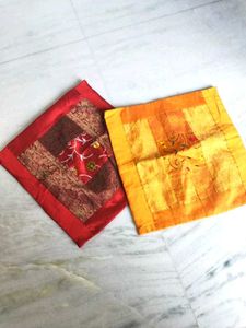 Embroidered Pillow/Cushion Covers - Set of 2