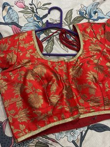 Red Floral Blouse