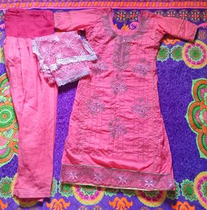 Hot Pink Kurti Set 👗
