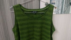 Olive Green Globus Women Flared Top