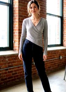 Now OR Never Elegant Wrap V Shape Top