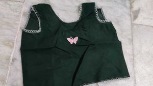 Green Sleeveless Blouse
