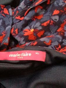 Bright Navy Blue and Red Top
