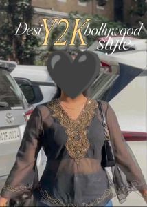 Y2k assymetrical Corset kurti 🩷