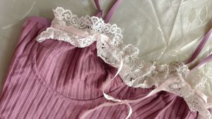 Cute Cami Top With Lace Lining