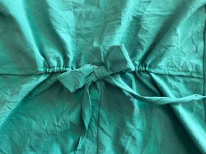 Puff Sleeve Solid Grren Top Women’s