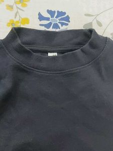 Navy Blue Crop Top
