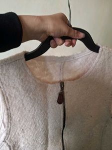 Sleeveless Wool Blend Vest