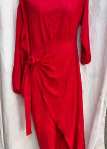 12111. Elegant Red Maxi Dress