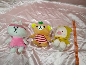 Combo Of 3 Imported Plushies Toys