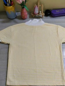 Korean crop top (Yellow)