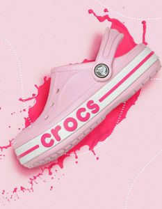 Crocs Kids Pink Bayasand Solid Croc
