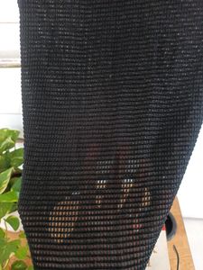 Black Sleeveless Mesh Top - Size S