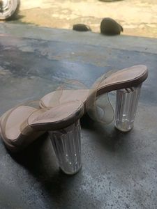 Clear Strap Platform Slides