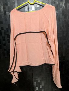 Peach Long Sleeve Top