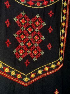 Embroidered Black Kurta &amp; Dupatta