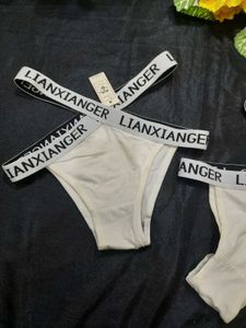 LIANXIANGER White Thong Panties