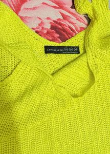 Neon Yellow Knit Top