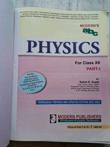 Modern&#39;s ABC Physics Vol I&amp;II Class 12