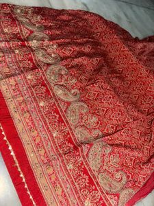 Red salwar suit with dupatta