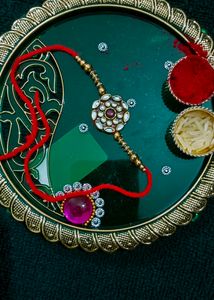 60 Rs Each Handmade Kundan Work Rakhi