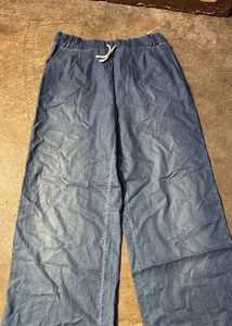 Blue Wide Leg Pants