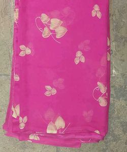 Magenta Georgette Saree