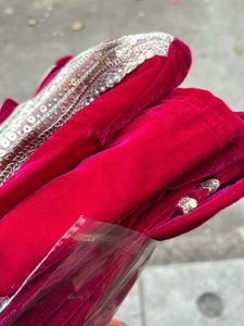 2 Piece Velvet Suit Party Wear